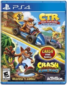 Lote Crash Bandicoot Bundle N. Sane Trilogy + CTR Nitro-Fueled PS4